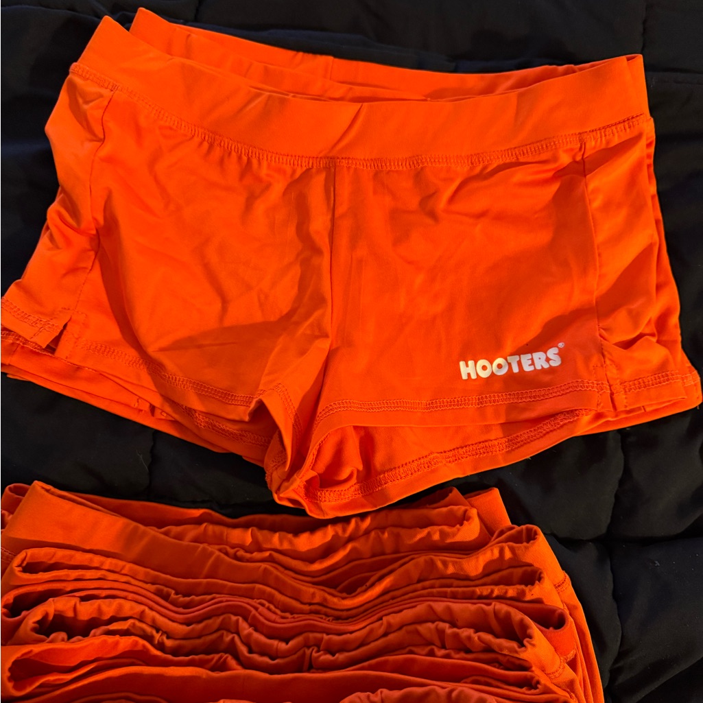 Orange Hooters Shorts